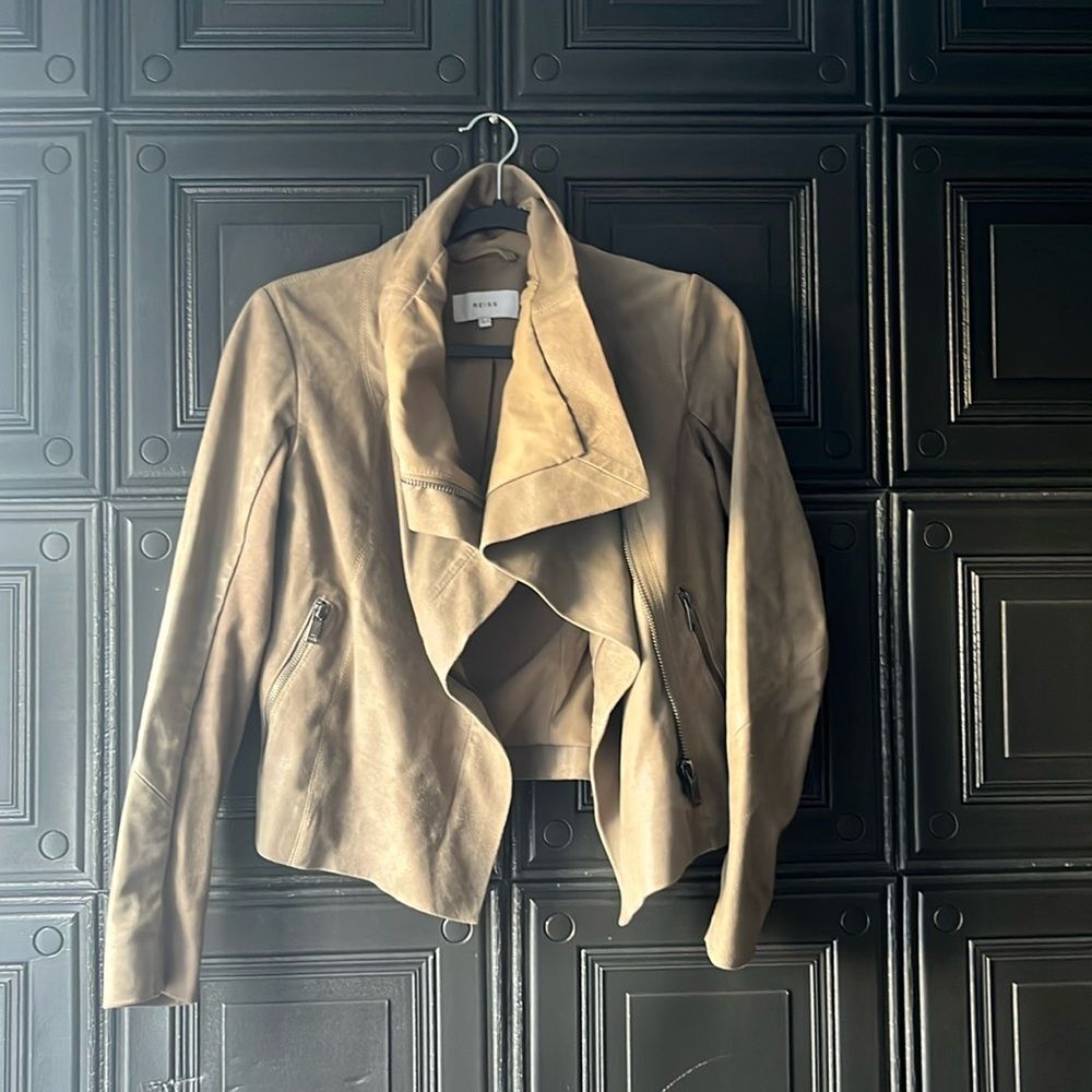 Reiss Rae Leather Jacket - Picture 3 of 6
